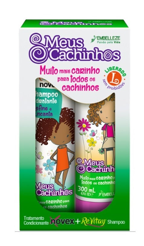 Novex  "Meus Cachinhos"- Kit Champú + Acondicionador para Niños - Pelo Bueno